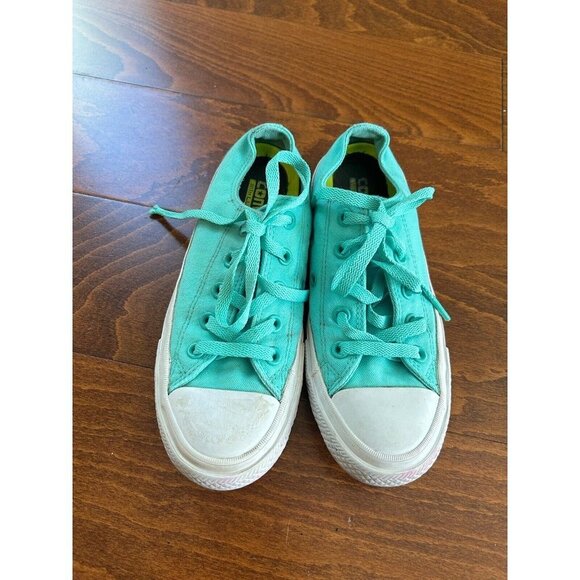 Converse Chuck Taylor All Star Turquoise Sneaker Low Top Womens 6 men 4 - Picture 3 of 8